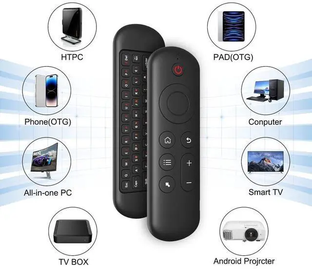 Alt view image 13 of 14 - M5 IR 2.4G Air Mouse Remote Touchpad for Android TV Box PC Mini Wireless Keyboard Flying Mouse(with Color Backlit) Easy to Use
