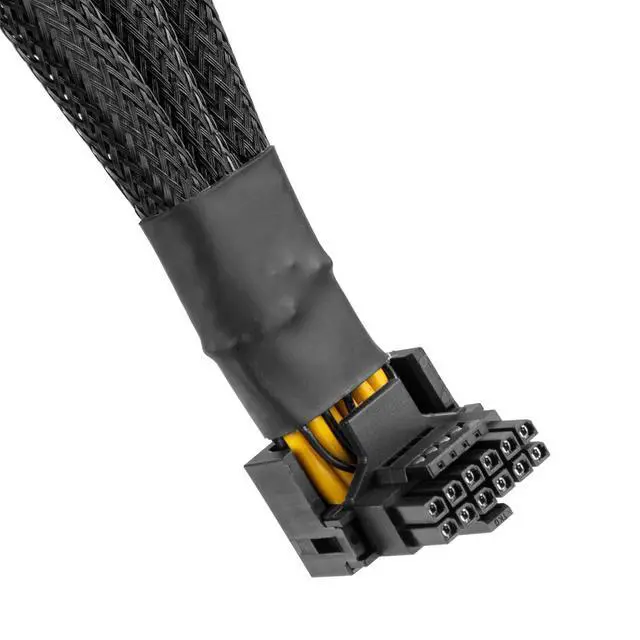 Alt view image 9 of 12 - 16Pin GPU Cable to 3X 8 Pin Pcie Extension - 16AWG PCIE 5.0 12VHPWR 600W 90 Degree Right Angle 16 Pin 12+4Pin Supply Adapter for RTX 4090 4080 3090TI 4070Ti Graphics Card (Type A)