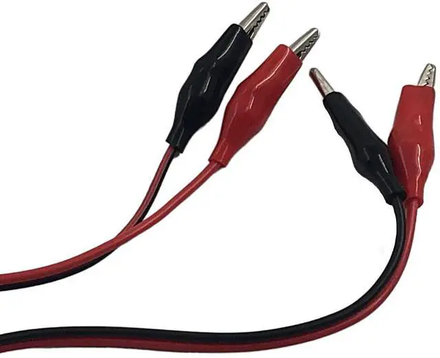 Alt view image 13 of 14 - Crocodile Clamps Test Wire 50cm/19.69inch Double Alligator Clips to USB Male Connector Cable Copper Test Lead for Testing Circuit