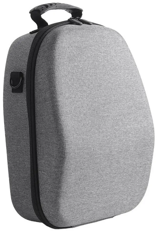 Alt view image 6 of 10 - Glasses Handbag EVA Protective Storage Cases with Handle Large-Capacity Dustproof Wear- for PS VR2 Glasses B Silver Gray