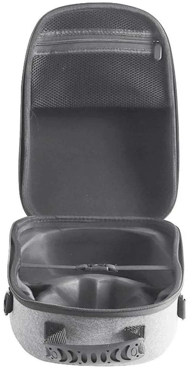 Alt view image 10 of 10 - Glasses Handbag EVA Protective Storage Cases with Handle Large-Capacity Dustproof Wear- for PS VR2 Glasses B Silver Gray
