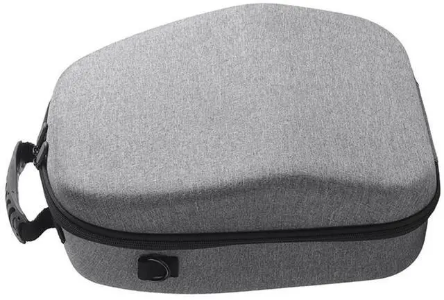 Alt view image 9 of 10 - Glasses Handbag EVA Protective Storage Cases with Handle Large-Capacity Dustproof Wear- for PS VR2 Glasses B Silver Gray