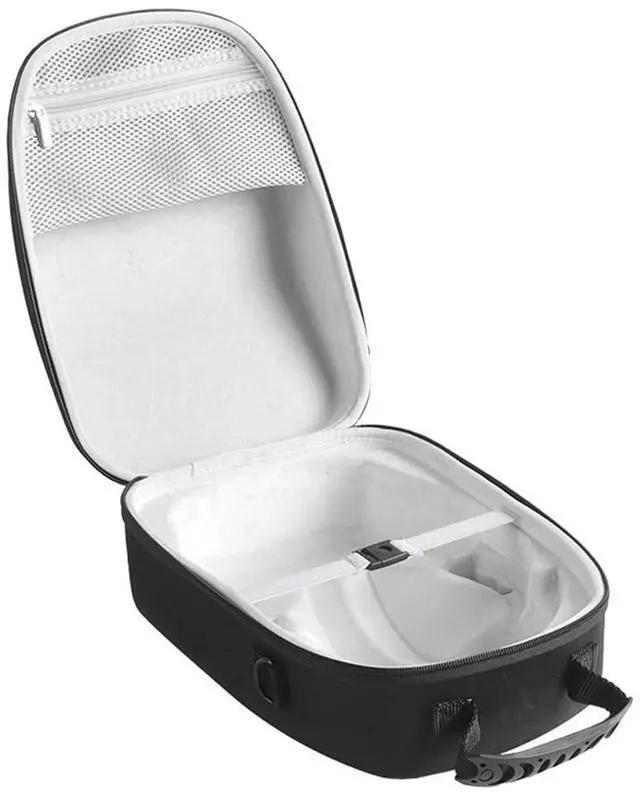 Alt view image 8 of 10 - Glasses Handbag EVA Protective Storage Cases with Handle Large-Capacity Dustproof Wear- for PS VR2 Glasses A Black