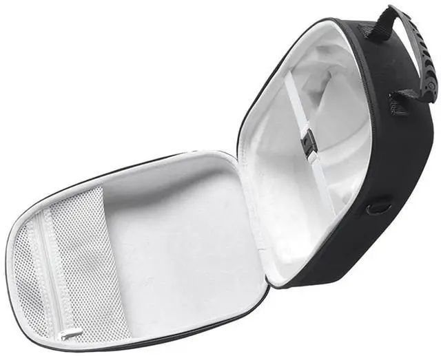 Alt view image 10 of 10 - Glasses Handbag EVA Protective Storage Cases with Handle Large-Capacity Dustproof Wear- for PS VR2 Glasses A Black