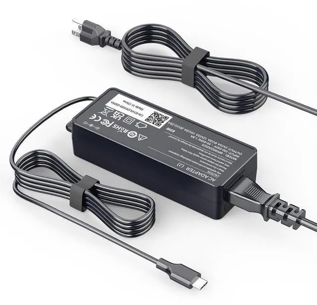Alt view image 6 of 10 - 65W USB C Charger Compatible with LG Gram Laptop 14" 15" 16" 17" Series 14Z90N 14Z90R 14T90R 14T90P 14Z90P 15Z90N 15Z995 15Z90R 15Z95N 15Z95P 15Z90Q 16Z90P 17Z90N 17Z90P Power Supply Cord