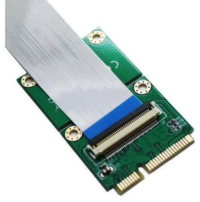 Alt view image 3 of 4 - Vszerda M.2 (NGFF) nVME SSD to Mini PCIe Adapter with 20cm Cable