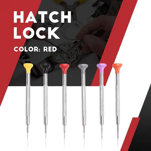 Alt view image 11 of 14 - 6Pcs T-Shaped Anti Slip Screwdrivers Set for 3135 2135 Movement Watch Repair Screwdriver Watch Repair Tool