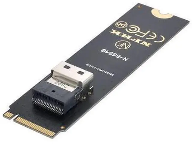 Alt view image 9 of 14 - Vszerda NGFF M-Key NVME to U.2 U2 Kit SFF-8639 to SFF-8654 Slimline SAS PCIe SSD Adapter for Mainboard