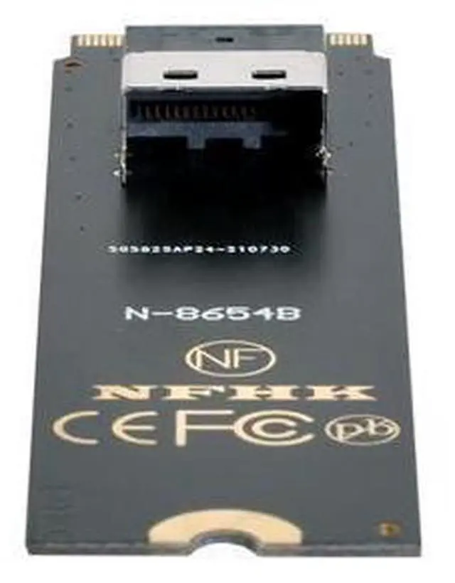 Alt view image 10 of 14 - Vszerda NGFF M-Key NVME to U.2 U2 Kit SFF-8639 to SFF-8654 Slimline SAS PCIe SSD Adapter for Mainboard