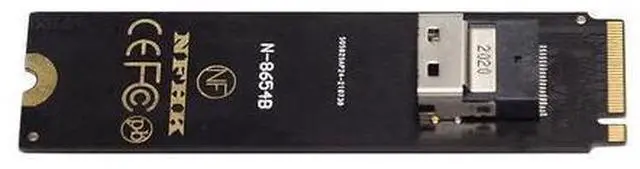 Alt view image 14 of 14 - Vszerda NGFF M-Key NVME to U.2 U2 Kit SFF-8639 to SFF-8654 Slimline SAS PCIe SSD Adapter for Mainboard