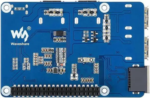 Alt view image 7 of 10 - Coolwell USB 3.2 Gen1 and Gigabit Ethernet HUB HAT for Raspberry Pi Series Board, 3x USB 3.2 Gen1, 1x Gigabit Ethernet, Plug & Play, No Driver Needed