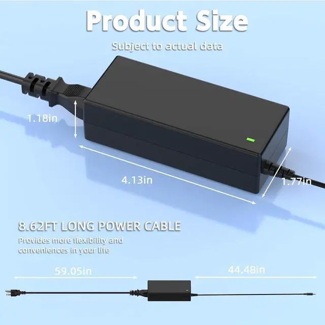 Alt view image 14 of 14 - 65W 45W AC Charger Compatible with Dell Inspiron 15 3000 5000 Series 3500 3501 3502 3520 3535 3581 3582 3583 3590 3593 3595 5501 5510 5515 5570 5590 5591 5593 Laptop Charger Power Supply Cord