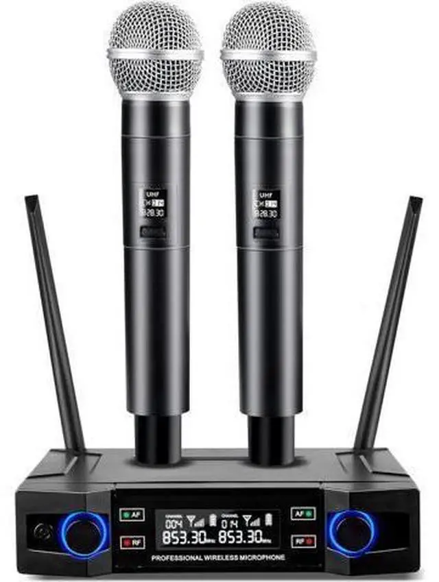 Alt view image 8 of 14 - Wireless Microphone for Handheld Wireless Mic System Professional Cordless Microphone for Singing Meeting Church Wedding Party