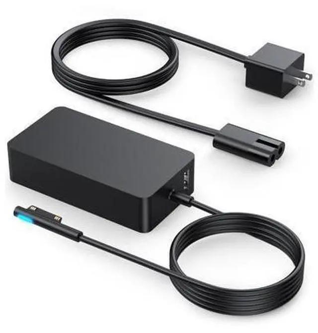 Alt view image 6 of 10 - 102W Surface Book 2 Charger, for Microsoft Surface Laptop Studio, Surface Laptop 3 4 5, Windows Surface Pro/Go, Fast Charge 9.19Ft Super Long Cable with Magnetic Plug & LED