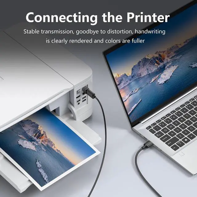 Alt view image 10 of 12 - USB 3.0 Type A Male to Type B Male Connector Adapter 5Gbps USB A to B Printer Converter for Printer, Scanner, External Hard Drive - 2Pack