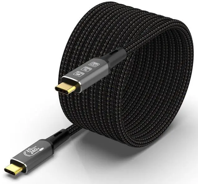 Alt view image 8 of 14 - CABLEDECONN Long USB4 Thunderbolt 4 Extension Cable 5M 16.5ft 8K USB C M/M 240W Fast Charging 40Gbps Data Transfer 7680 * 4320 8K@60Hz 4K@144Hz Video Compatible with Different USB-C Devices
