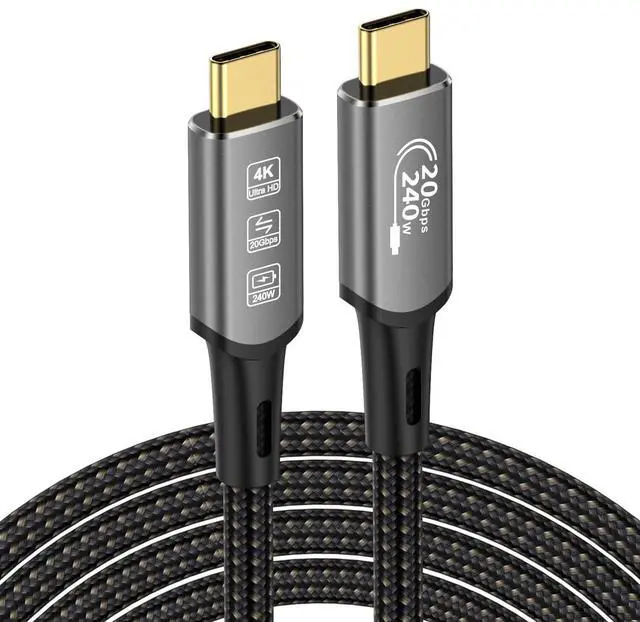 Alt view image 10 of 14 - CABLEDECONN Long USB4 Thunderbolt 4 Extension Cable 5M 16.5ft 8K USB C M/M 240W Fast Charging 40Gbps Data Transfer 7680 * 4320 8K@60Hz 4K@144Hz Video Compatible with Different USB-C Devices
