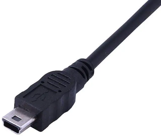 Alt view image 10 of 12 - 50cm Mini USB 5pin Male to USB Type B 2.0 Female Extension Panel Mount Data and Charge Cable with Screws Holes