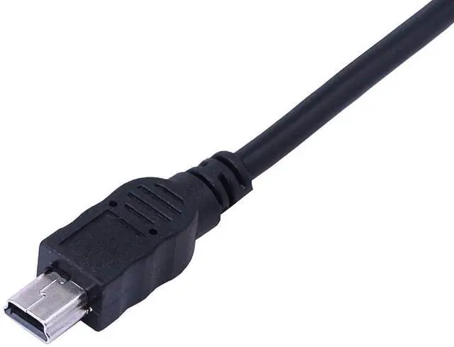 Alt view image 11 of 12 - 50cm Mini USB 5pin Male to USB Type B 2.0 Female Extension Panel Mount Data and Charge Cable with Screws Holes