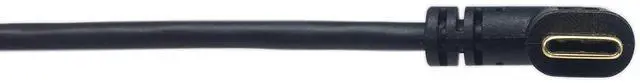 Alt view image 11 of 12 - 9 inch Gold Plated USB Left & Right Angle 3.0 Type C Male to Left Angle USB Type A 2.0 Male Fast Charge and Data Sync Cable L