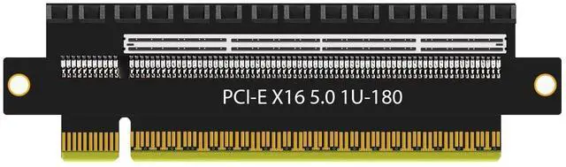 Alt view image 6 of 10 - GLOTRENDS PA17 PCIe 5.0 X16 Riser Adapter Card, Straight and Low-Profile for 1U/2U Server Installation