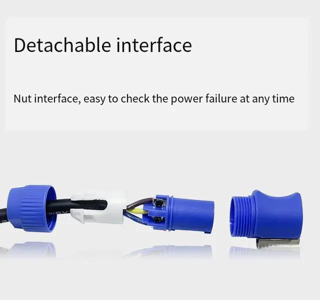 Alt view image 14 of 14 - 1M AC Power Cable for Beam Moving Head Light Beam 5R/7R Moving Head Light Extension Powercon Cable