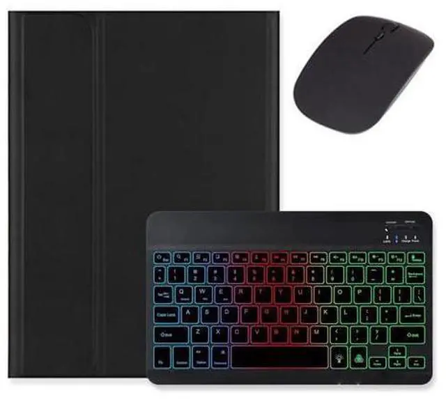 Alt view image 6 of 10 - kaidisen Backlit Keyboard for Galaxy Tab S6 Lite 10.4" 2024/2022/2020 Keyboard Case with Mouse, Detachable Backlight Color Keyboard Case,Black