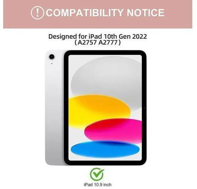 Alt view image 7 of 10 - BQSS for iPad 10th Generation Keyboard Case 10.9"2022 & LED Wireless Mouse, 2.4G Wireless Bluetooth Two Mode Computer Mice