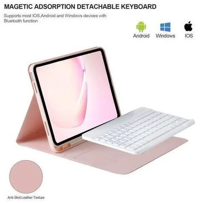 Alt view image 9 of 10 - BQSS for iPad 10th Generation Keyboard Case 10.9"2022 & LED Wireless Mouse, 2.4G Wireless Bluetooth Two Mode Computer Mice