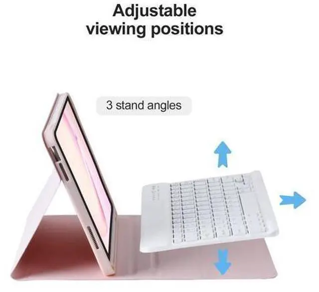 Alt view image 10 of 10 - BQSS for iPad 10th Generation Keyboard Case 10.9"2022 & LED Wireless Mouse, 2.4G Wireless Bluetooth Two Mode Computer Mice