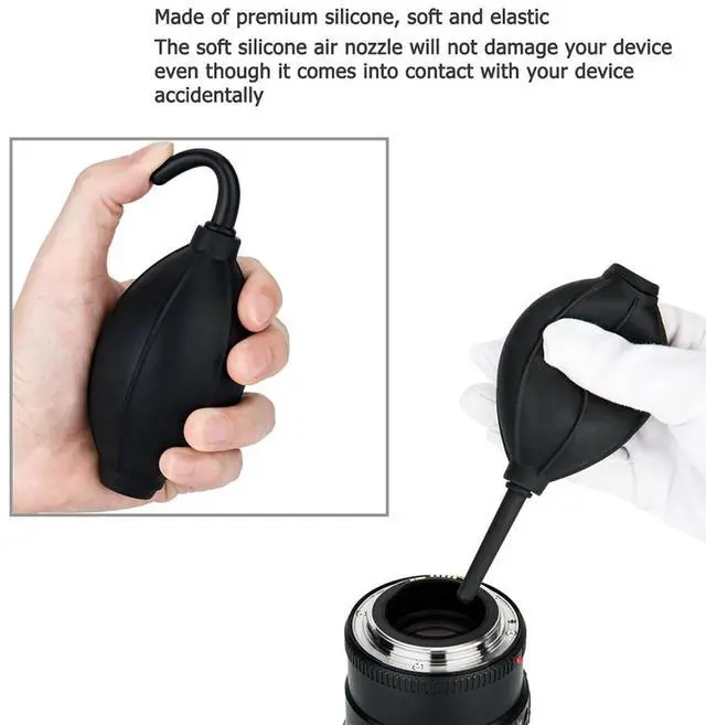 Alt view image 11 of 14 - JJC Soft & Elastic Nozzle Air Blower Blaster Cleaner for DSLR Camera CCD CMOS Sensor Lens Filter LCD Comptuter Motherboard Chips PC Internal SSD Graphics Cards Video Card Fan Glasses Alcohol Ink Tool