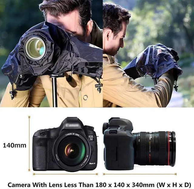 Alt view image 12 of 14 - Camera Rain Cover + Tripod Leg CoverDSLR Mirrorless Camera Rain Cover with 6 Pack Camera Tripod Leg Covers