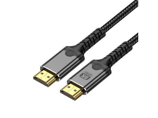 Alt view image 8 of 14 - Vszerda HD 2.1 Cable 8K@60Hz, 10FTCertified Ultra High Speed 48Gbps HD Cable Braided Cord-4K@120Hz 8K@60Hz, DTS:X, HDCP 2.2 & 2.3, HDR 10 Compatible with Roku TV/PS5/HDTV/Blu-ray