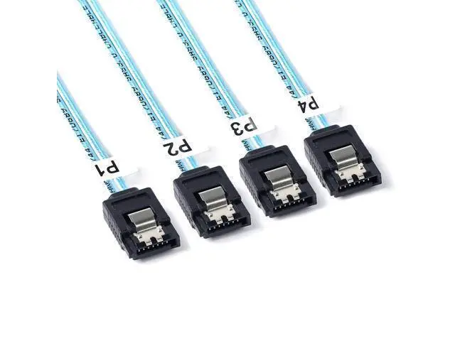 Alt view image 8 of 12 - Vszerda 2Pack Mini SAS to SATA Cable: 0.5M SFF-8087 to SATA Forward Breakout Cable SFF8087 SAS Controller to Hard Drive(1.6FT)