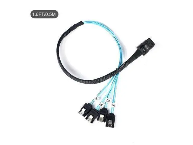 Alt view image 12 of 12 - Vszerda 2Pack Mini SAS to SATA Cable: 0.5M SFF-8087 to SATA Forward Breakout Cable SFF8087 SAS Controller to Hard Drive(1.6FT)