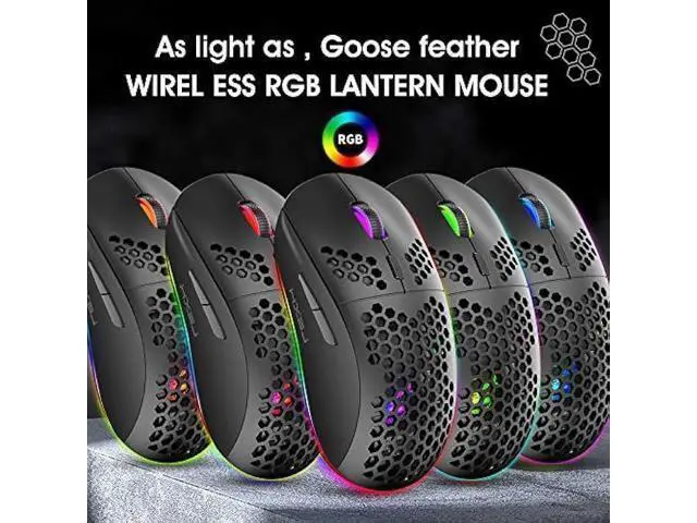 Alt view image 12 of 14 - Wireless Gaming Keyboard and Mouse Combo, 2200mAh Mini 61 Keys Mechanical Feeling Keyboard with Bluetooth 5.1&2.4G Wireless Dual Modes,RGB Backlit Wireless Lightweight Gaming Mouse for PC/Gamer