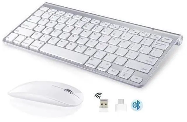 Alt view image 6 of 10 - Wireless Keyboard and Mouse for Mac Bluetooth USB C Compatible with Apple MacBook Air Pro iMac Ipad and Windows Laptops Android Tablets