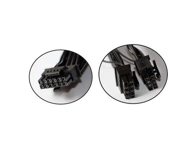 Alt view image 5 of 6 - Vszerda 2X CPU 8 Pin to 16 Pin(12+4) 12VHPWR PCI-e 5.0 Cable Compatible with GPU 3090Ti RTX 4080 4090 for 12VHPWR PCI-e Cable for A SUS/Seasonic/Phanteks Revolt (24 Inches)