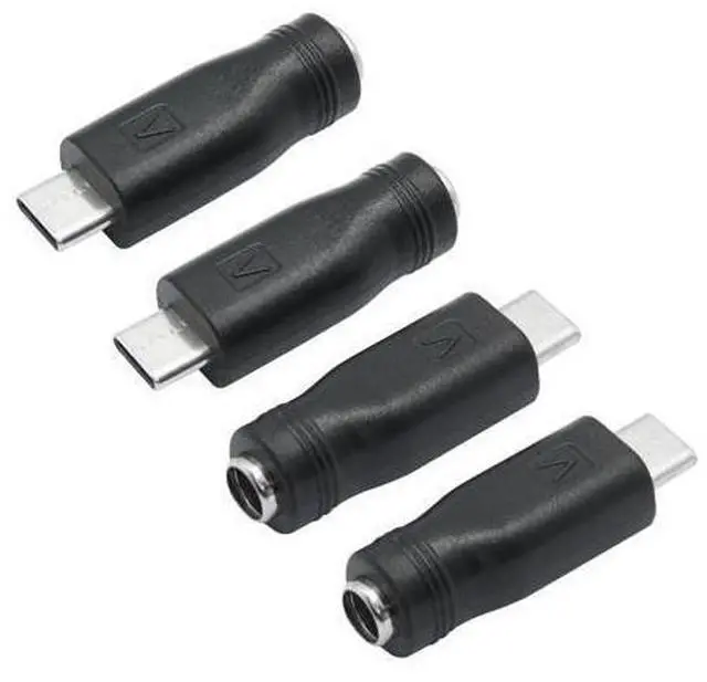 Alt view image 7 of 12 - Vszerda DC 5.5mm x 2.1mm to USB C Adapter, 5V DC 5521 Female to USB Type C Male Plug Convert Connector Power (4Pcs)