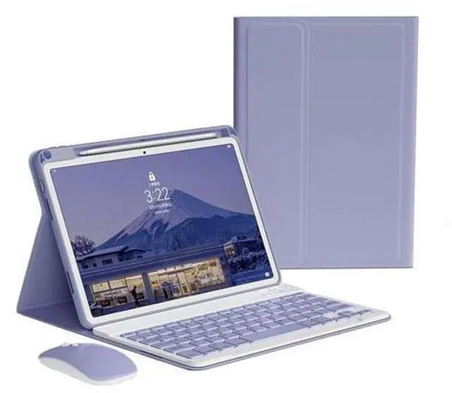 Alt view image 6 of 10 - kaitesi Keyboard Case Mouse for iPad Pro 11 inch M4 Case with Keyboard and Mouse, Magnetically Detachable Color Keyboard Case for iPad Pro 11" M4,Purple