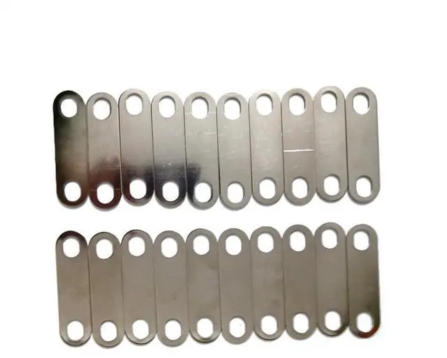 Alt view image 8 of 12 - 20pc LTO Bus Bars Connector Posts Straps Clips 65mm Hole Central Pitch Oval Hole for Yinlong 66160 Lithium Titanate Cell