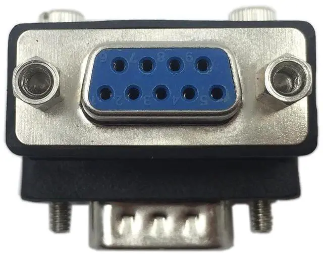 Alt view image 9 of 12 - 90 Degree DB9 9 Pin RS 232 Male to Female Serial Gender Changer Extension Cable Converter Adapter Coupler