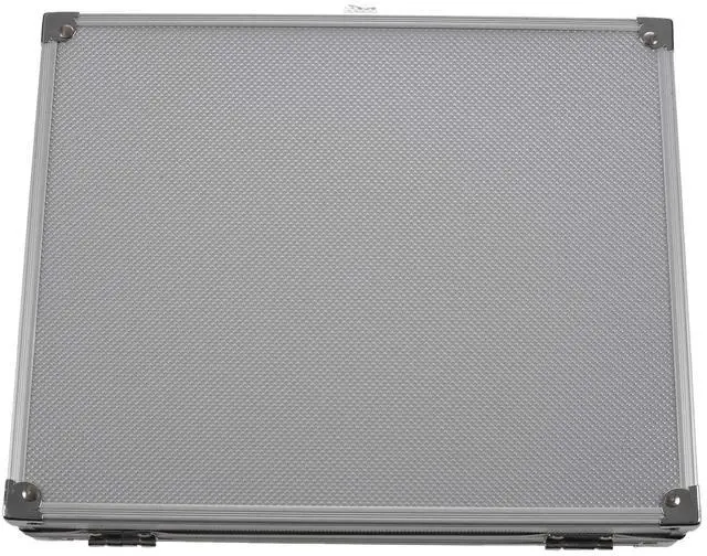 Alt view image 9 of 14 - Useful Aluminium Watches Box 12 Grid Slots Jewelry Watches Display Storage Box Square Case Suede Inside Rectangle Watch Holder