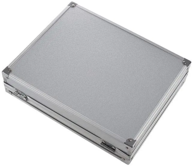 Alt view image 13 of 14 - Useful Aluminium Watches Box 12 Grid Slots Jewelry Watches Display Storage Box Square Case Suede Inside Rectangle Watch Holder