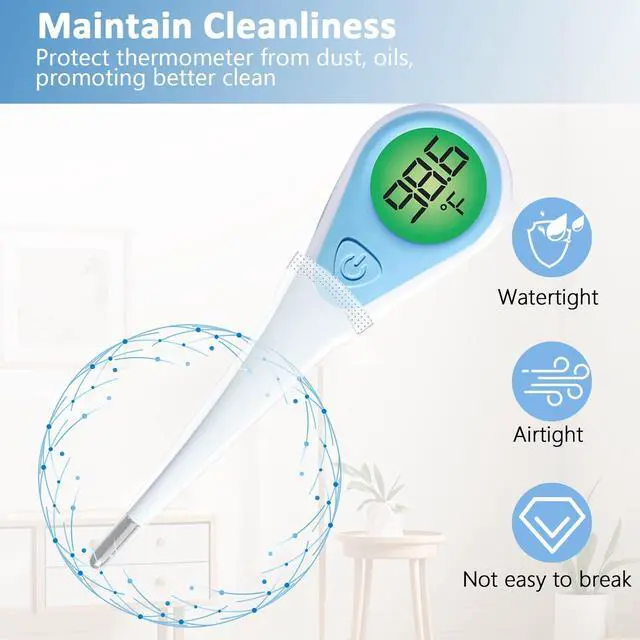 Alt view image 2 of 7 - 100 Pack Thermometer Probe Covers Compatible with Vicks - Disposable Thermometer Sleeves, Convenient to Use and Enhance Comfort, Clear Temperature Sheath Sleeves for Oral and Rectal
