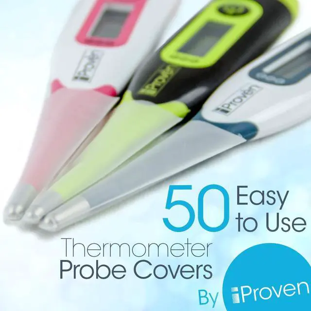 Alt view image 5 of 5 - Disposable Probe Covers for Oral Thermometer and Rectal Thermometer, 50 Count - iProven PC-111
