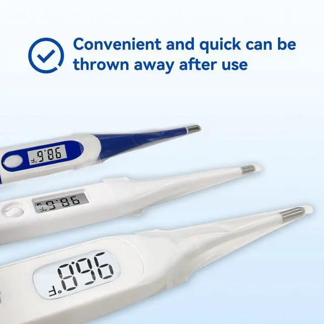 Alt view image 6 of 7 - Disposable Digital Thermometers Probe Covers Set of 100 Oral Rectal Thermometer Probe Cover Universal Thermometers Sleeves for Adult and Kids