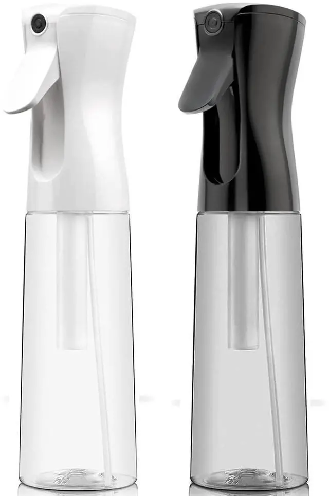 Main image of Spray Bottle For Hair (2 Pack 10 OZ) Continuous Mister Empty Spray Bottles, Ultra Fine Mist Water Sprayer for Hairstyling, Cleaning, Plants, Pets, Barbers, Salons, Essential Oil Scents