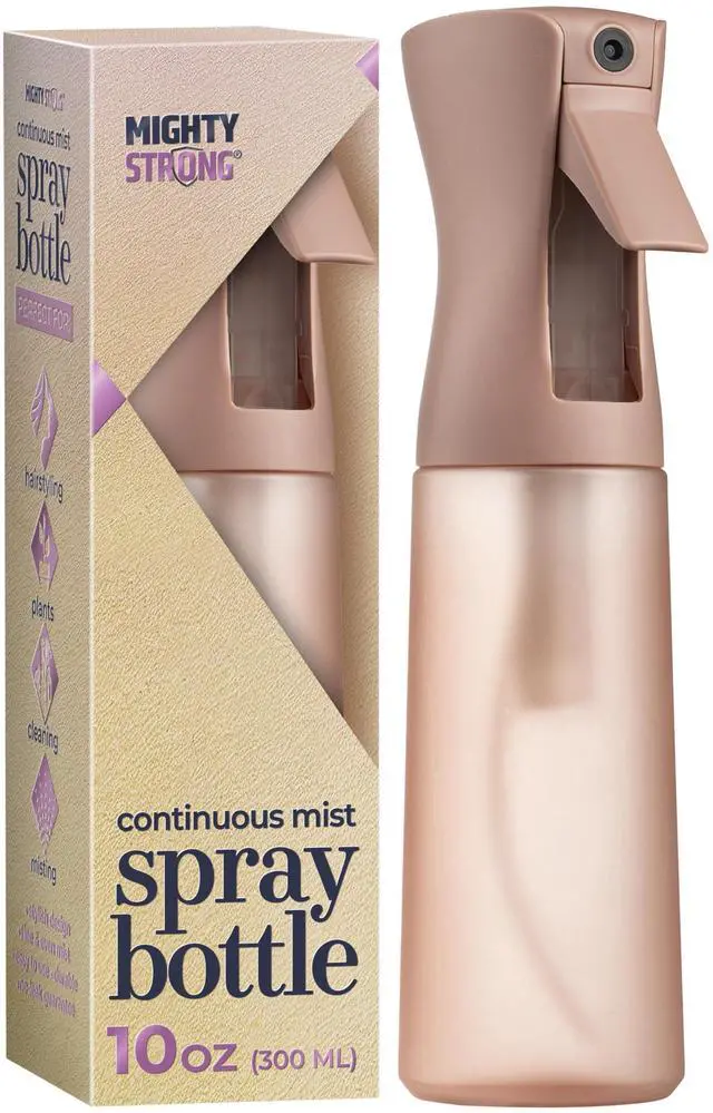 Main image of 10 OZ Continuous Spray Bottles - Ultra Fine Mist Sprayer | Water Spray Bottle For Hair Stuff, Mister Spray Bottle For Plants Mister | Hair Spray Bottles For Hairstyling, Cleaning, Salons