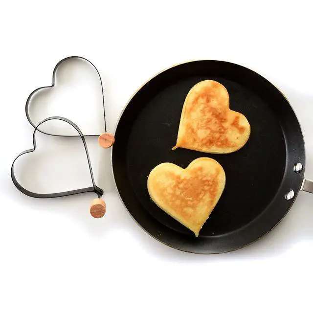 Alt view image 5 of 7 - Nonstick Heart Pancake/Egg Rings, Set of 2